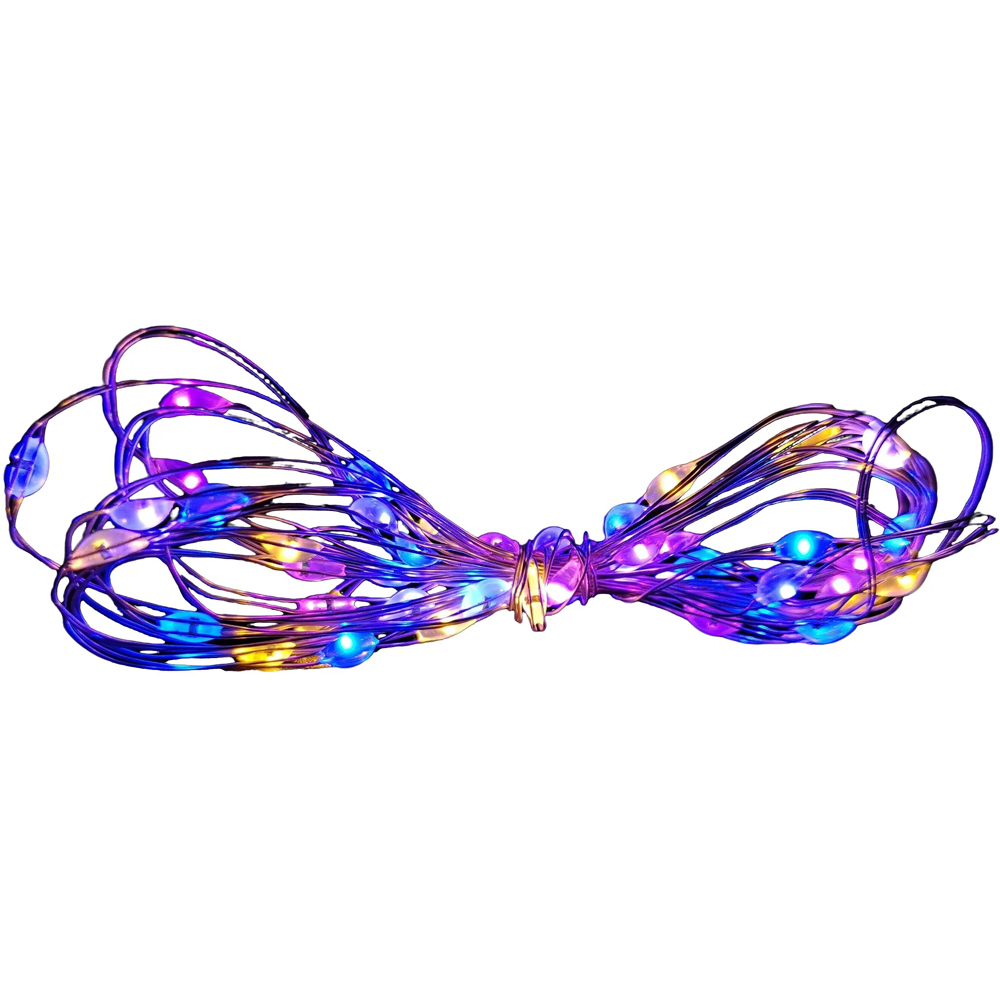 Samuel Alexander 200 Rainbow MicroBright LED Premier Battery Operated String Light 10m Image 2