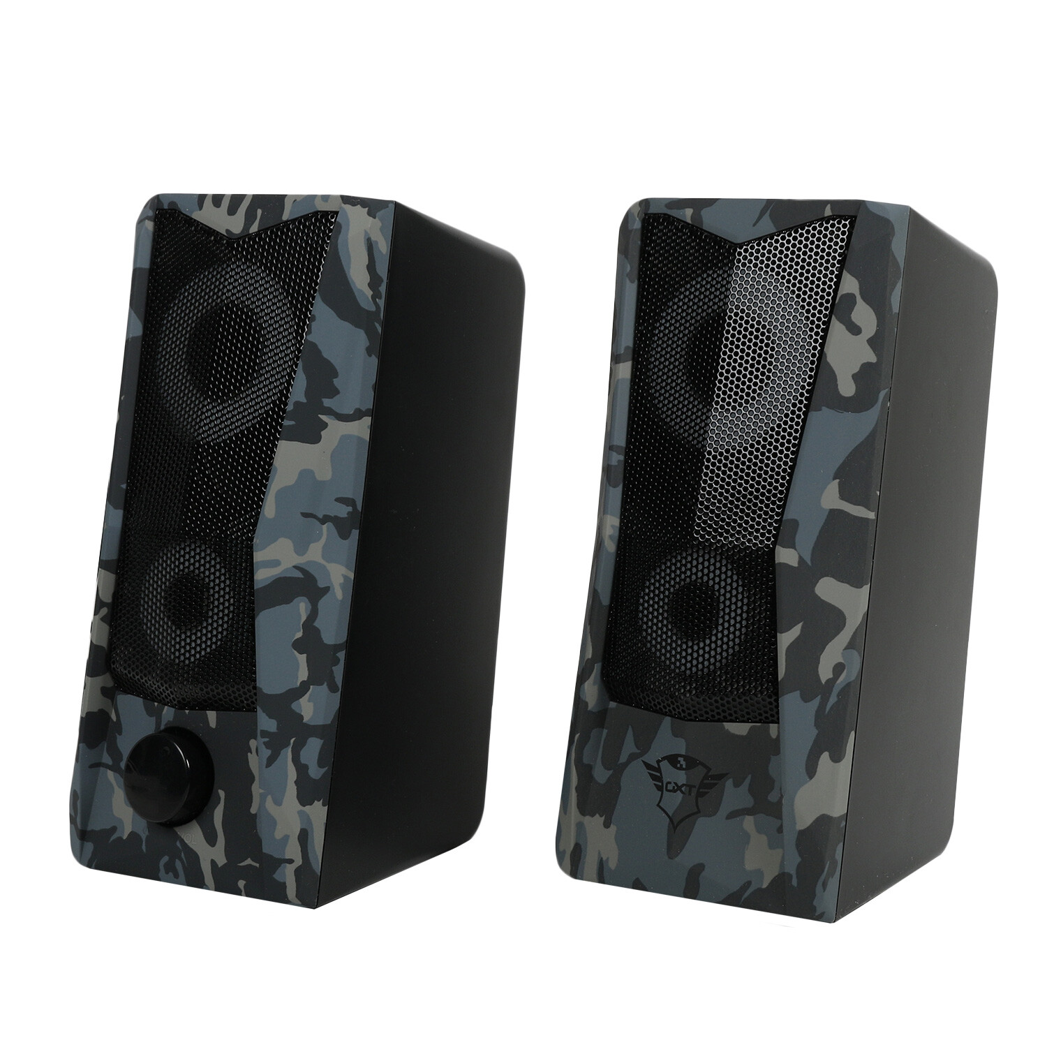 Black Dual LED Gaming Speaker Image 2