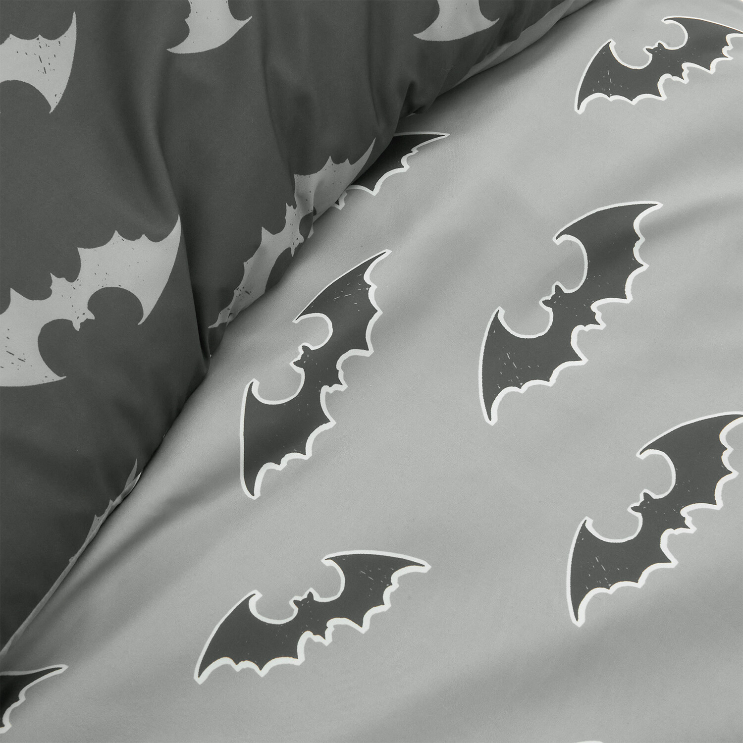 Bat Duvet Set Grey Image 5