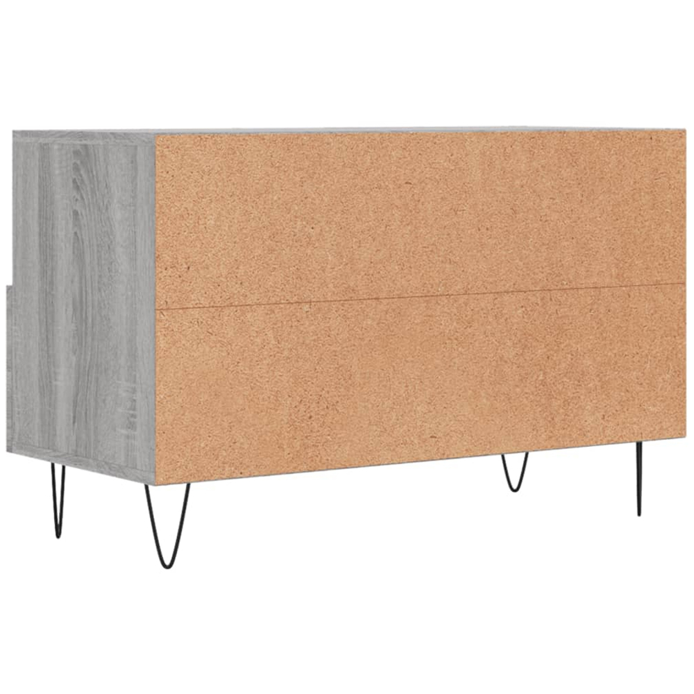 vidaXL 2 Drawer 2 Shelf Grey Sonoma TV Cabinet Image 8