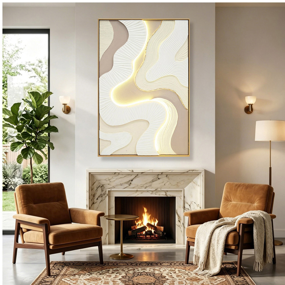 3D Abstract LED Framed Art Image 2