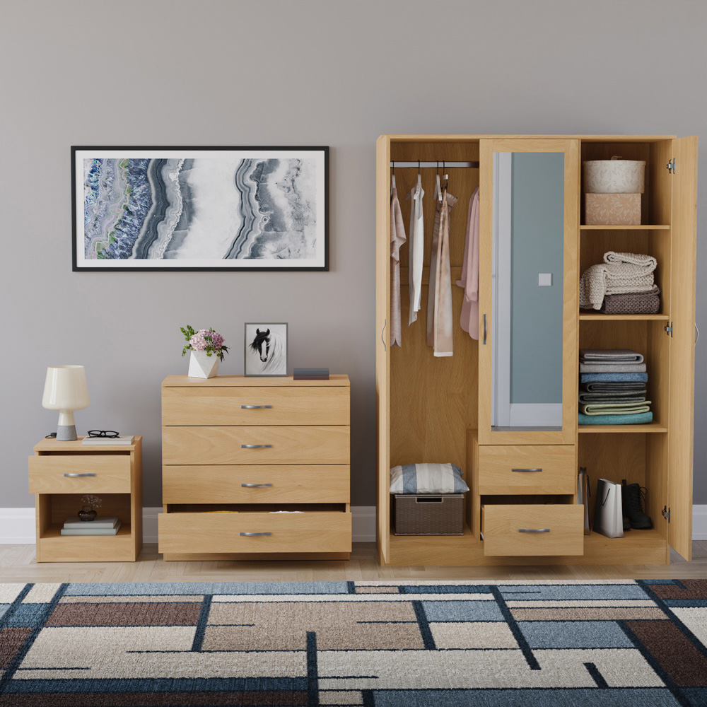 VIDA DESIGNS Riano Pine 3 Piece Bedroom Furniture Set Image 3