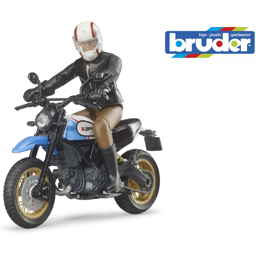Bruder Ducati Scrambler Desert Sled with Driver Figure Image 6