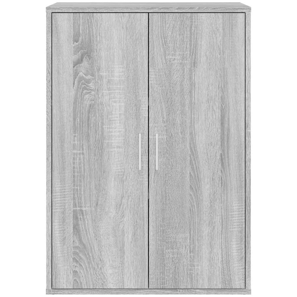 vidaXL 2 Door Grey Sonoma Wooden Sideboard Set of 2 Image 3