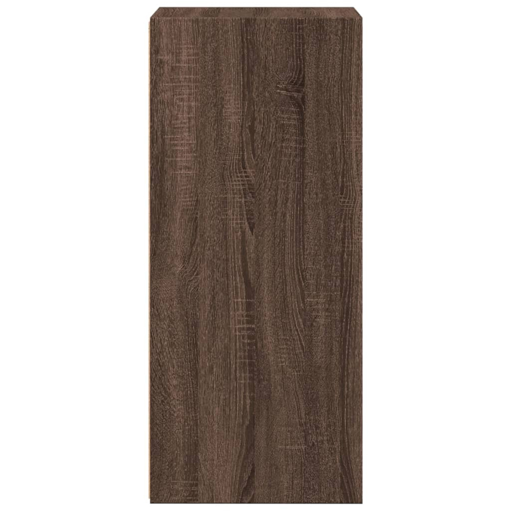 vidaXL 3 Open Shelf Brown Oak Sideboard Image 5