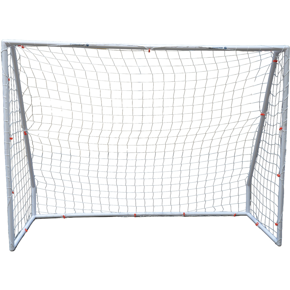 Kickmaster 42mm White Premium PVC Frame Soccer Goal 8ft Image 2