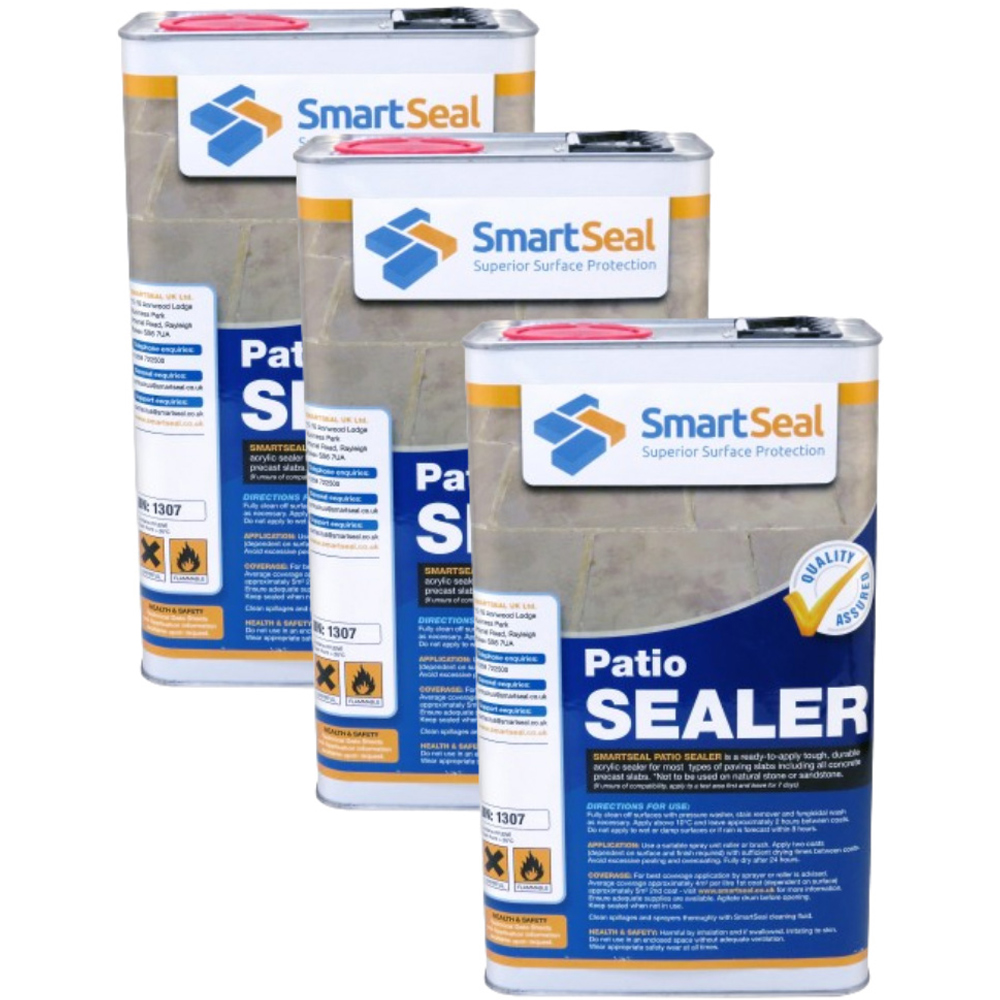 SmartSeal Patio Sealer 5L 3 Pack Image 1