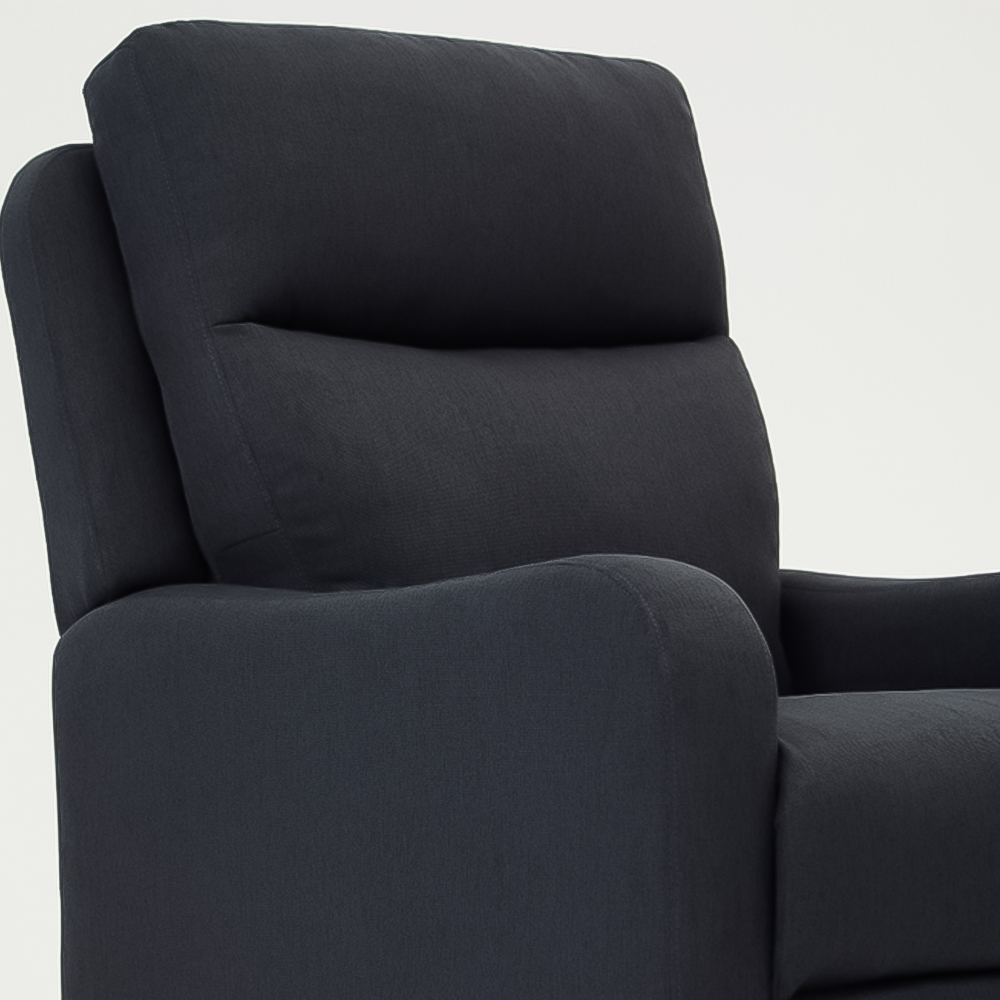 Home Detail Lennox Grey Manual Recliner Chair Image 3