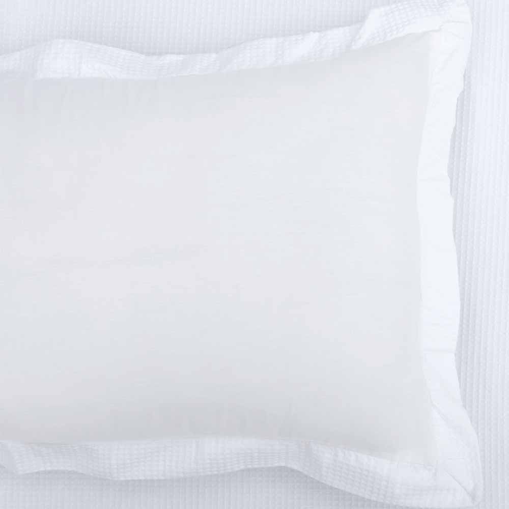 Wilko King Waffle White Duvet Set Image 3