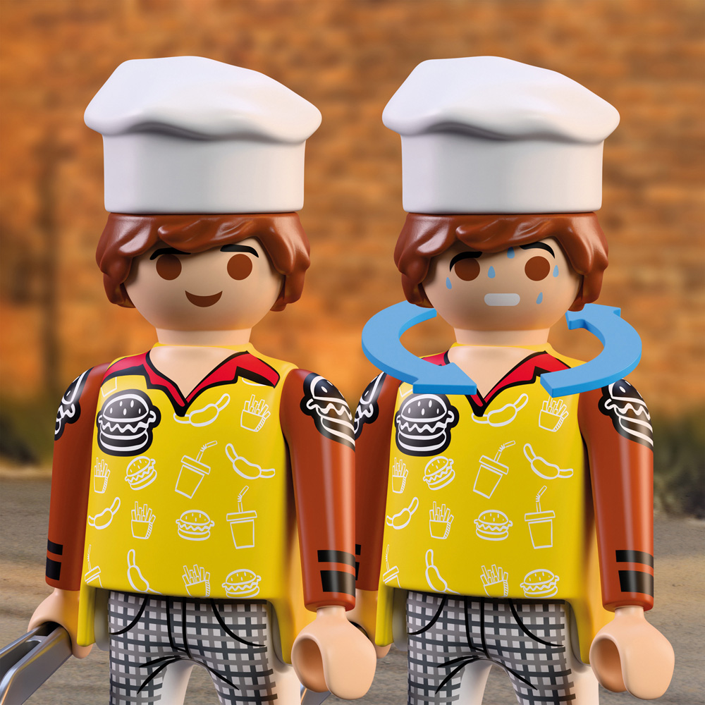Playmobil Fire Quad with Burger Shop Play Set 100 Piece Image 7