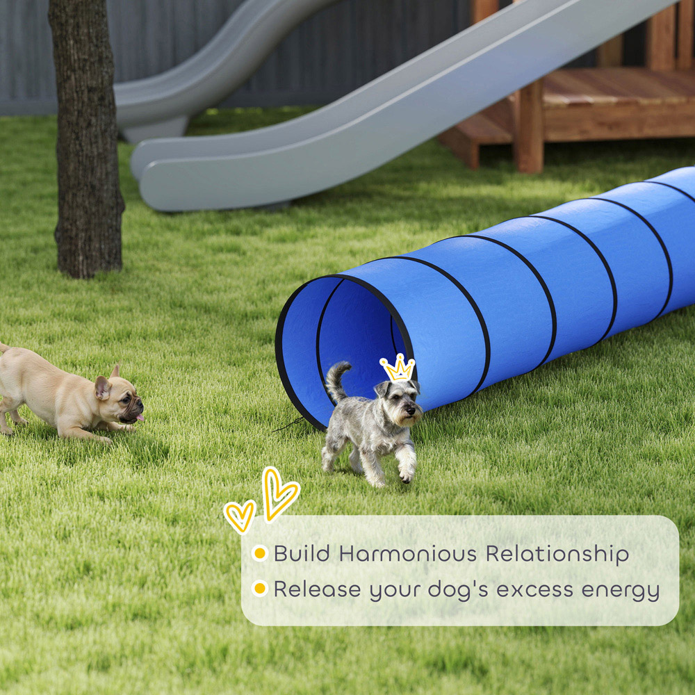 PawHut Foldable Dog Tunnel 300cm with 4 Ground Pegs and Bag Image 7