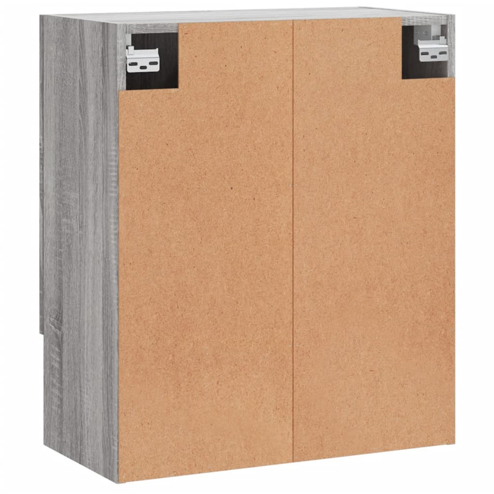 vidaXL 2 Door Single Shelf Grey Sonoma Oak Wall Cabinet Image 8