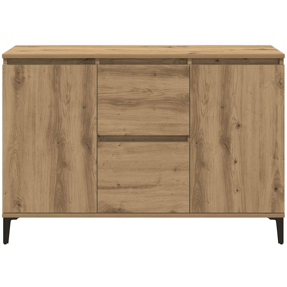 vidaXL 2 Door 2 Drawer Artisan Oak Sideboard Image 4