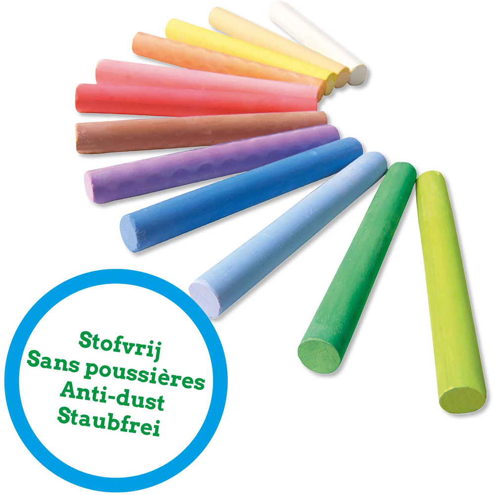 SES Creative Assorted Colour Chalk 12 Pack Image 3