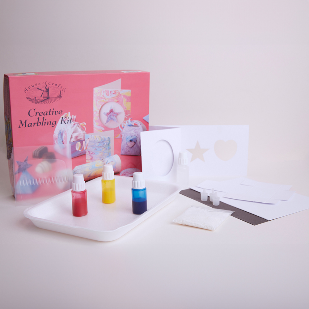 House of Crafts Multicoloured Creative Marbling Craft Kit Image 4