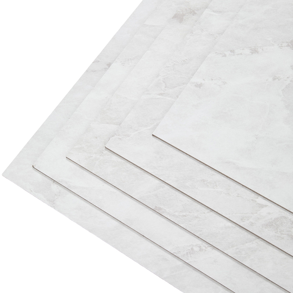 Living and Home PVC White Stone Effect Self Adhesive Waterproof PVC Flooring Plank 28 Pack Image 4