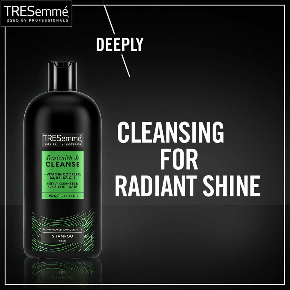 TRESemme Cleanse and Replenish Remoisturising Shampoo 900ml 4 Pack Image 8