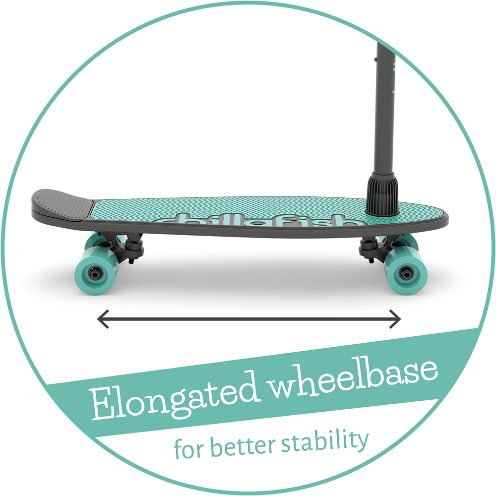 Chillafish SkatieSkootie 2 in 1 Mint 4 Wheel Skateboard Image 6