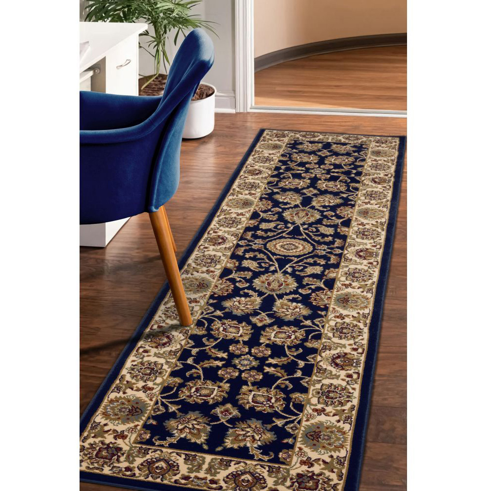 Homemaker Kellan Traditional Blue Runner 60 x 235cm Image 4