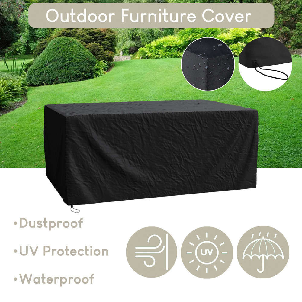 GARDEN VIDA Cuba 10 Seater Grey PE Rattan Garden Dining Set with Cover Image 8