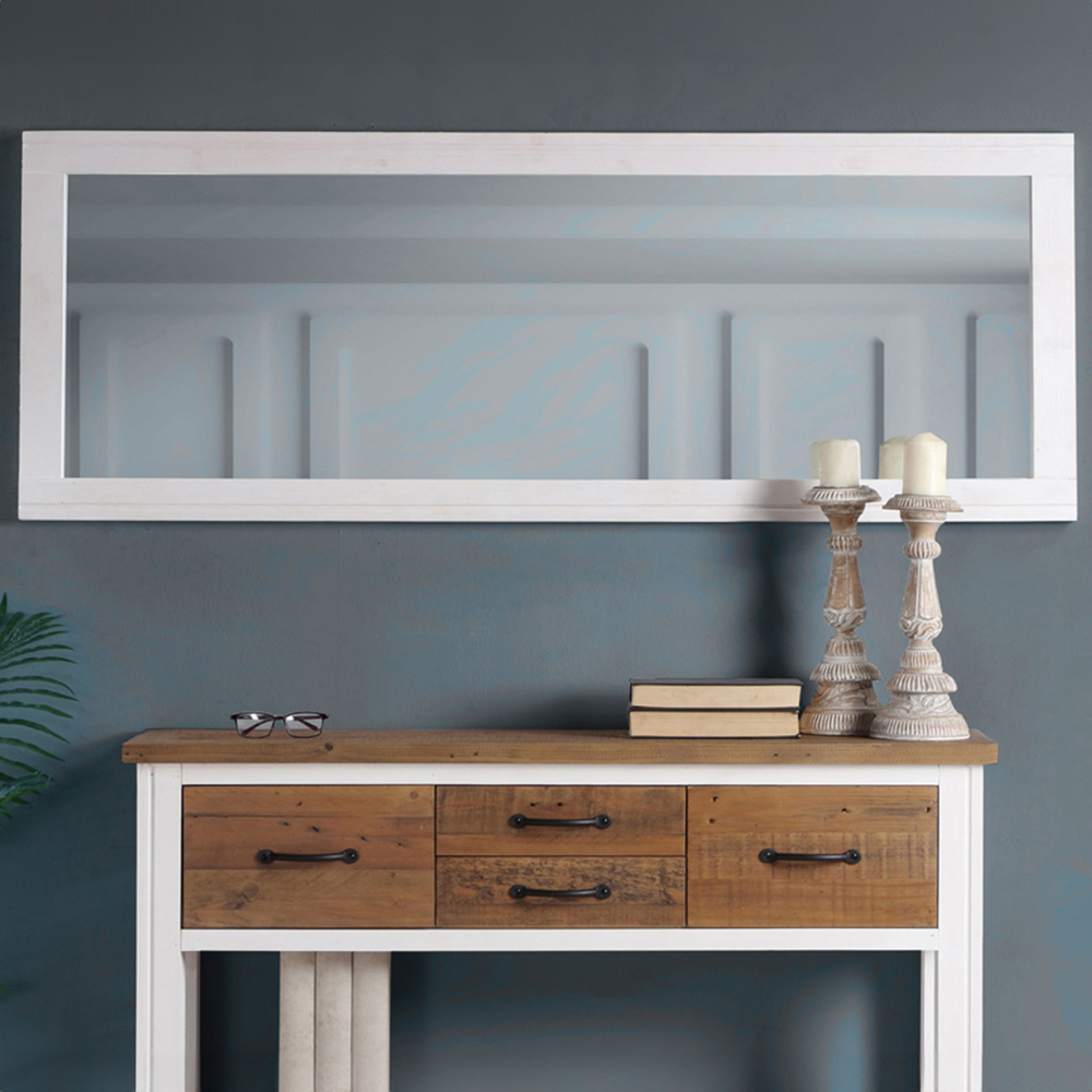 Baumhaus Splash of White Extra Long Wall Mirror 150 x 55cm Image 3