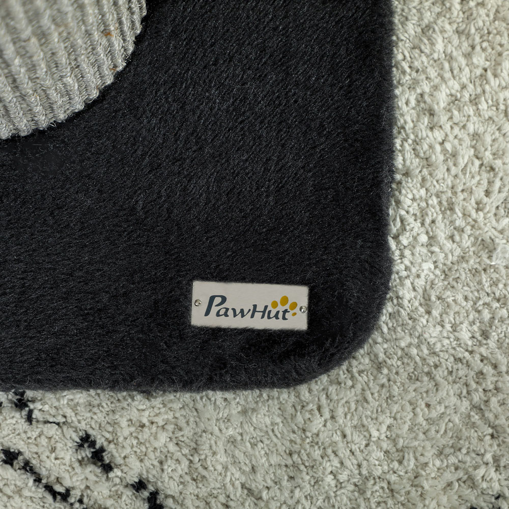 PawHut Black Tall Cat Scratching Post 78cm Image 3
