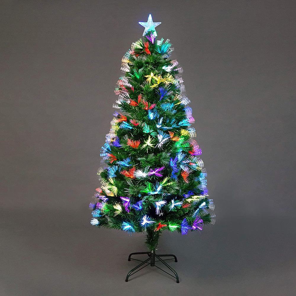 Shatchi Firework Fibre Optic Artificial Christmas Tree 5ft Image 2
