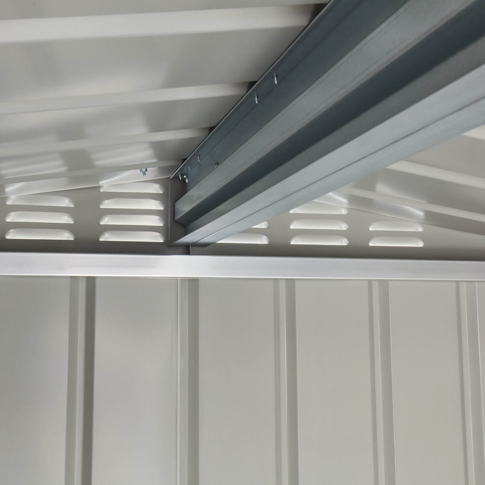 Globel 6 x 4ft 2 Door Green Metal Apex Garden Shed Image 3