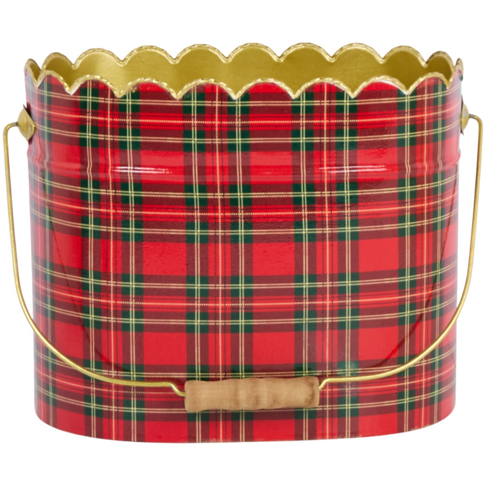 Scalloped Tartan Bucket Image 2
