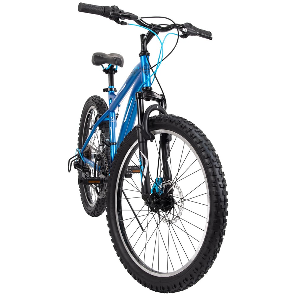 Huffy Extent Kids 18 Speed 24 inch Cobalt Blue Mountain Bike Image 3
