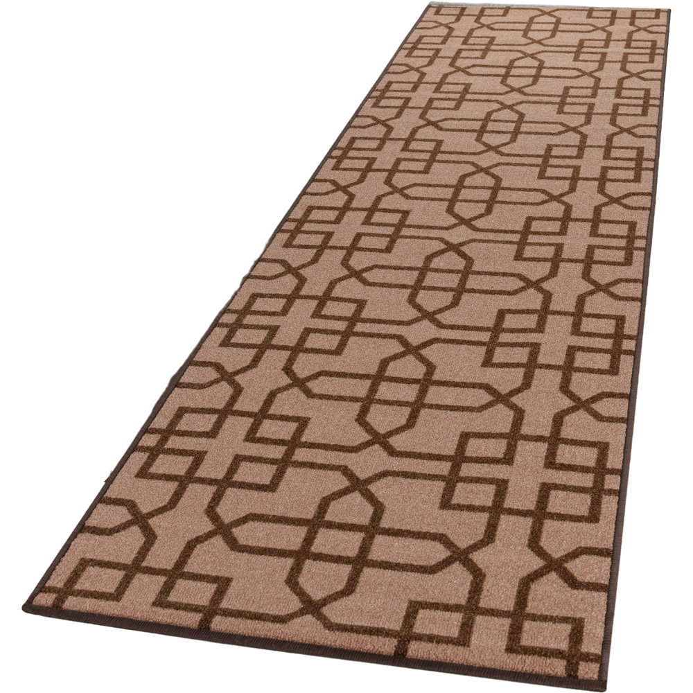 Smart Living Siam Beige and Brown Gel Back Non-Slip Mat 80 x 300cm Image 1