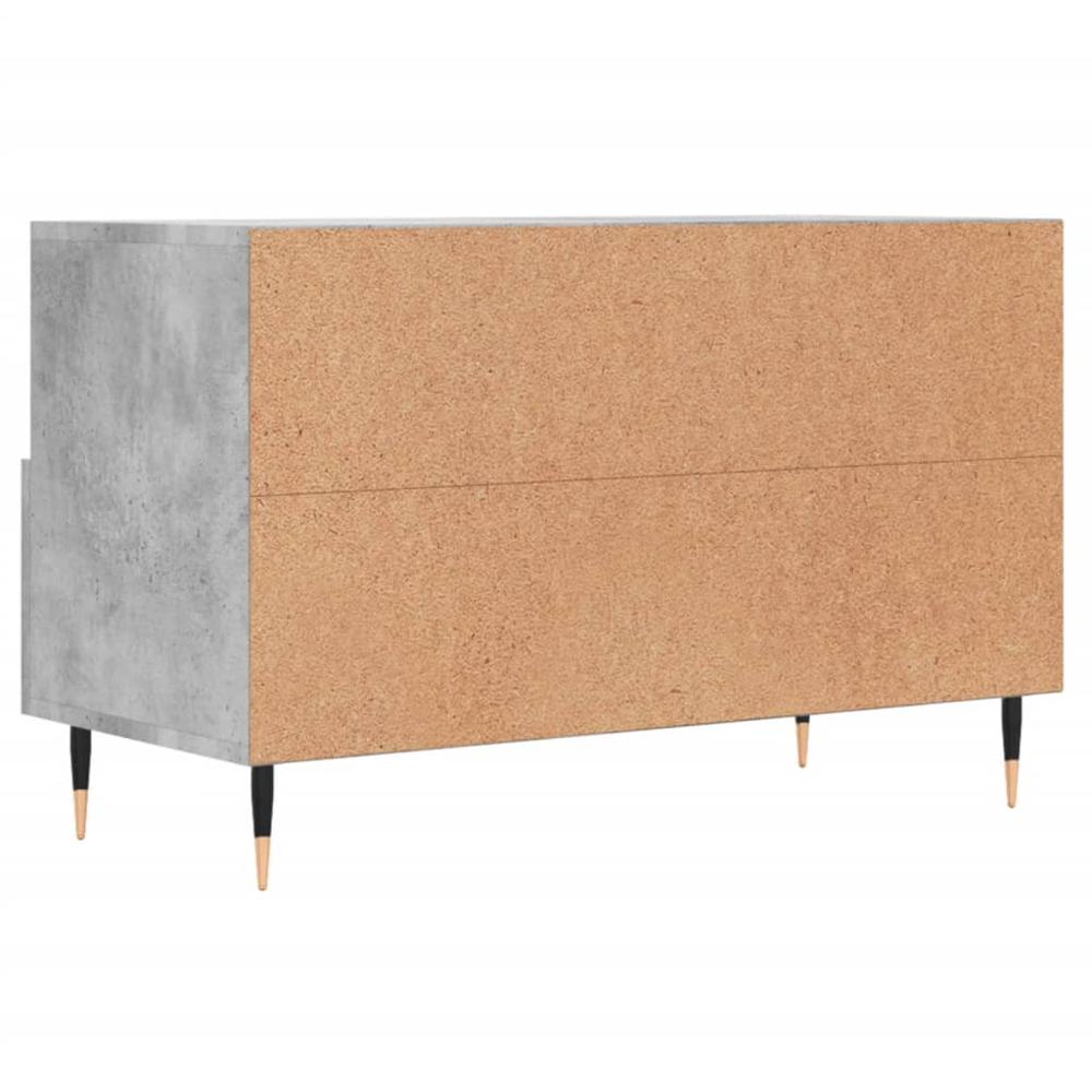 vidaXL 2 Door 2 Shelf Concrete Grey TV Cabinet Image 8