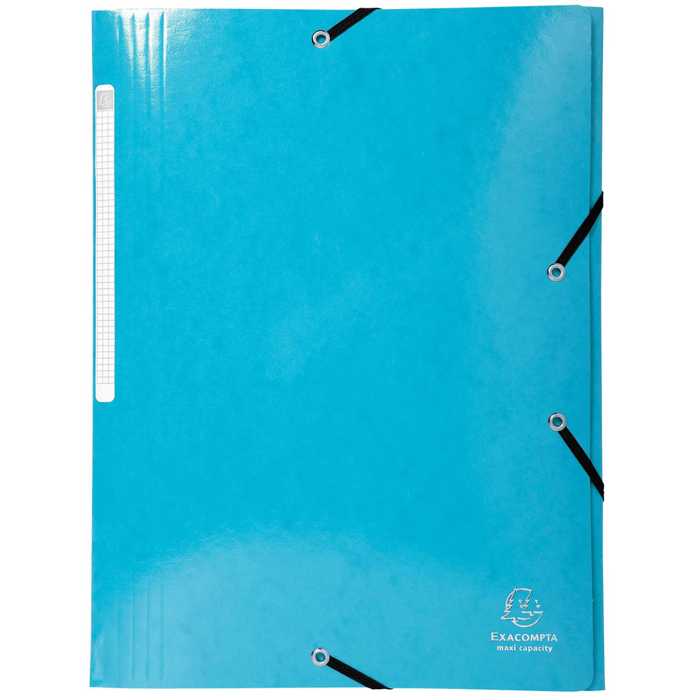 Exacompta Iderama A4 Assorted Colour Elasticated 3 Flap Folder 25 Pack Image 3