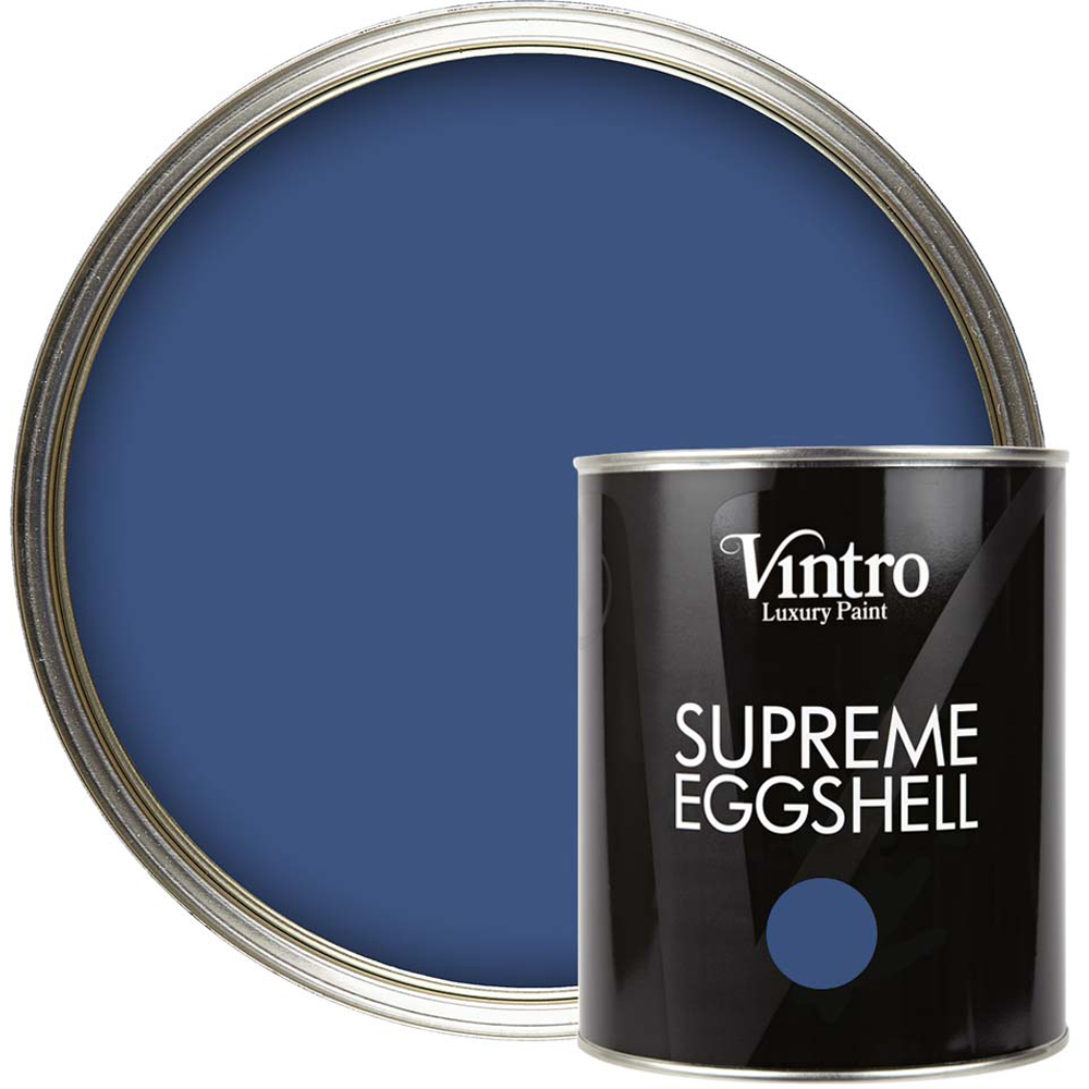 Vintro Paint Paris Blue Eggshell Paint 1L Image 1