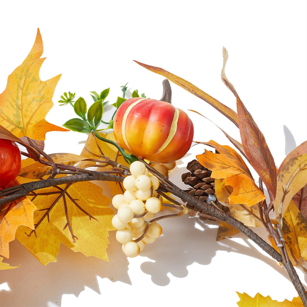 Living and Home Halloween Artificial Pumpkin Garland Decoration 180cm Image 4