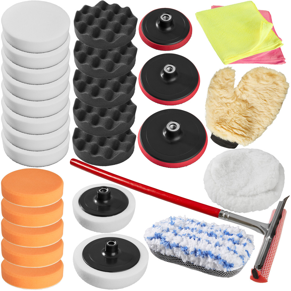 tectake 29 Piece Buffer Pad Set Image 1