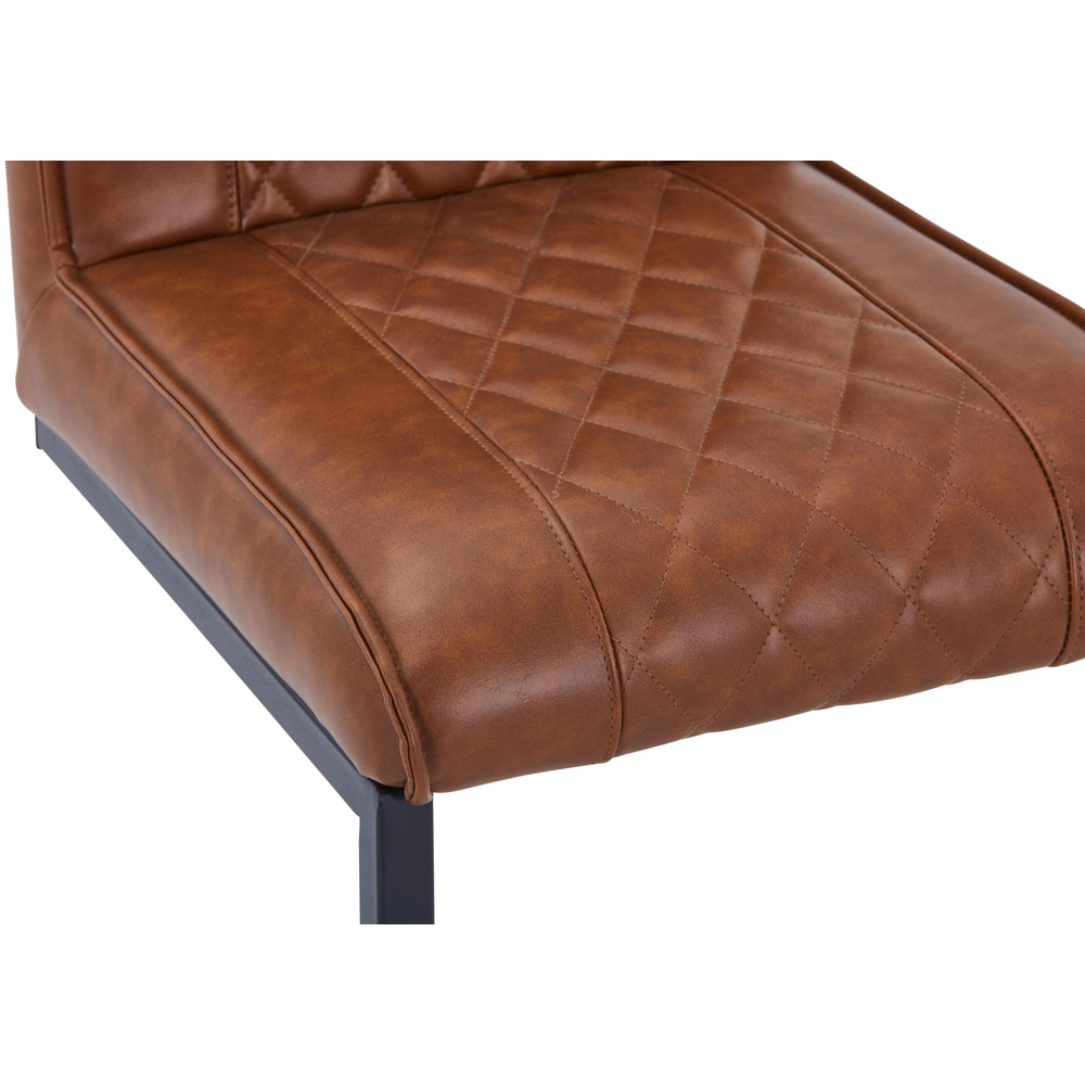 Portland Kensington Tuscan Tan Cross Stitch Bar Stool Image 7