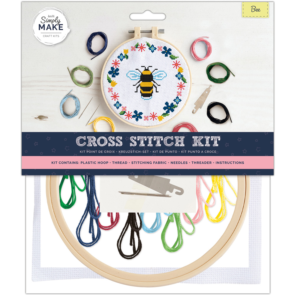 Simply Make Bee Cross Stitch Craft Kit Image 1