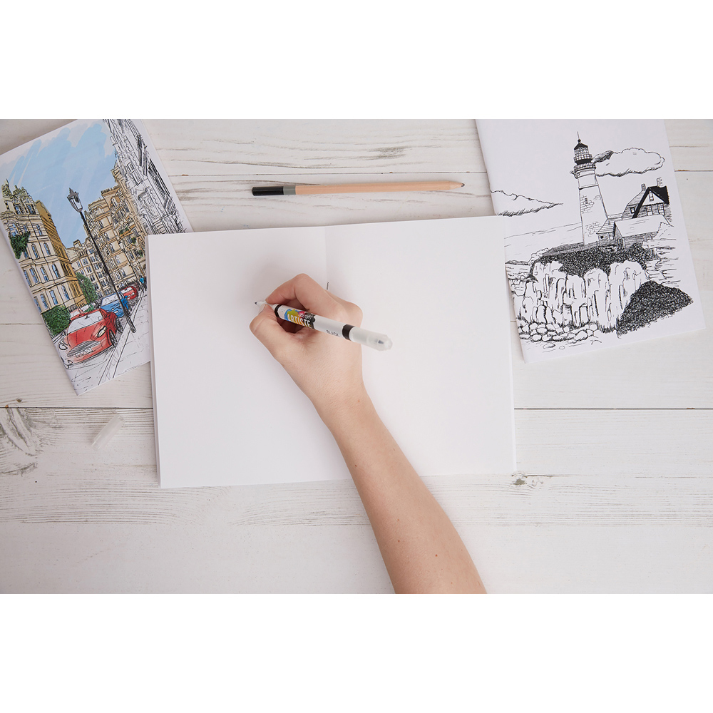 Docrafts Artiste A4 White Plein Air Sketchbook 3 Pack Image 7