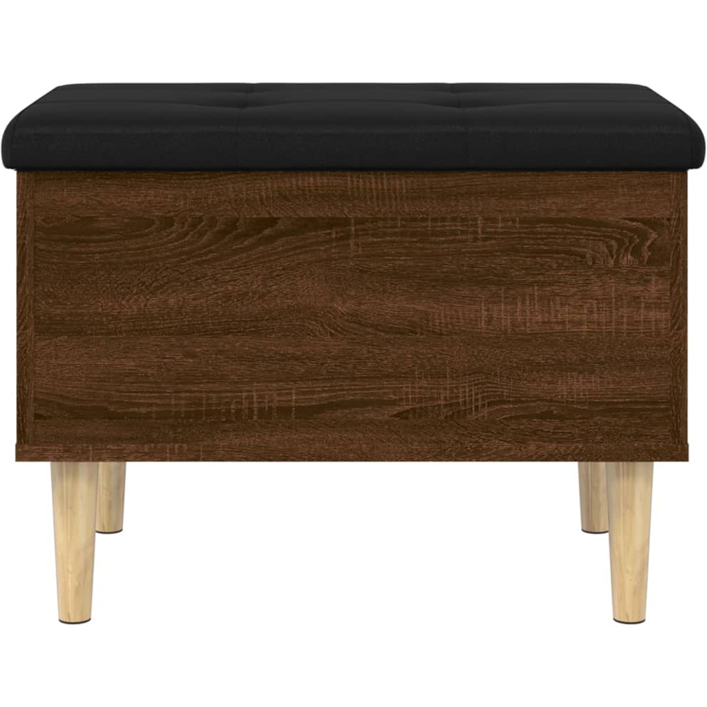 vidaXL Brown Oak Lift-Up Seat Storage Bench Image 4