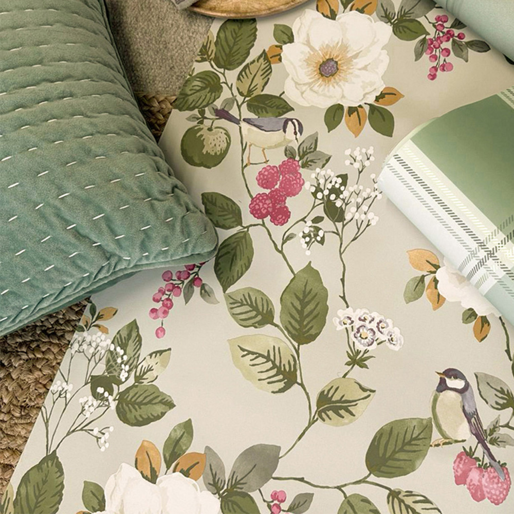 Belgravia Decor Bramble Floral Motif Multi Colour Wallpaper Image 2