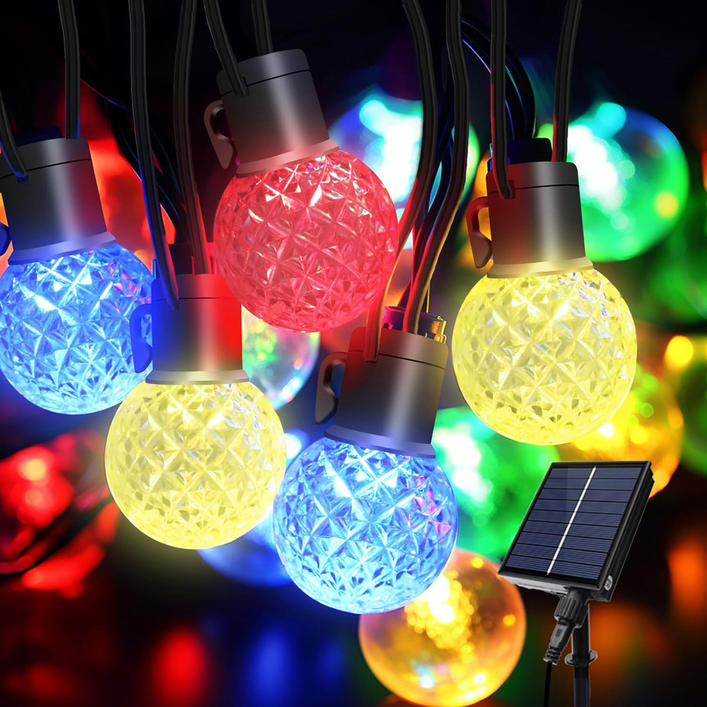 ExtraStar 25 RGB LED Smart Garden Solar String Festoon Light Image 2