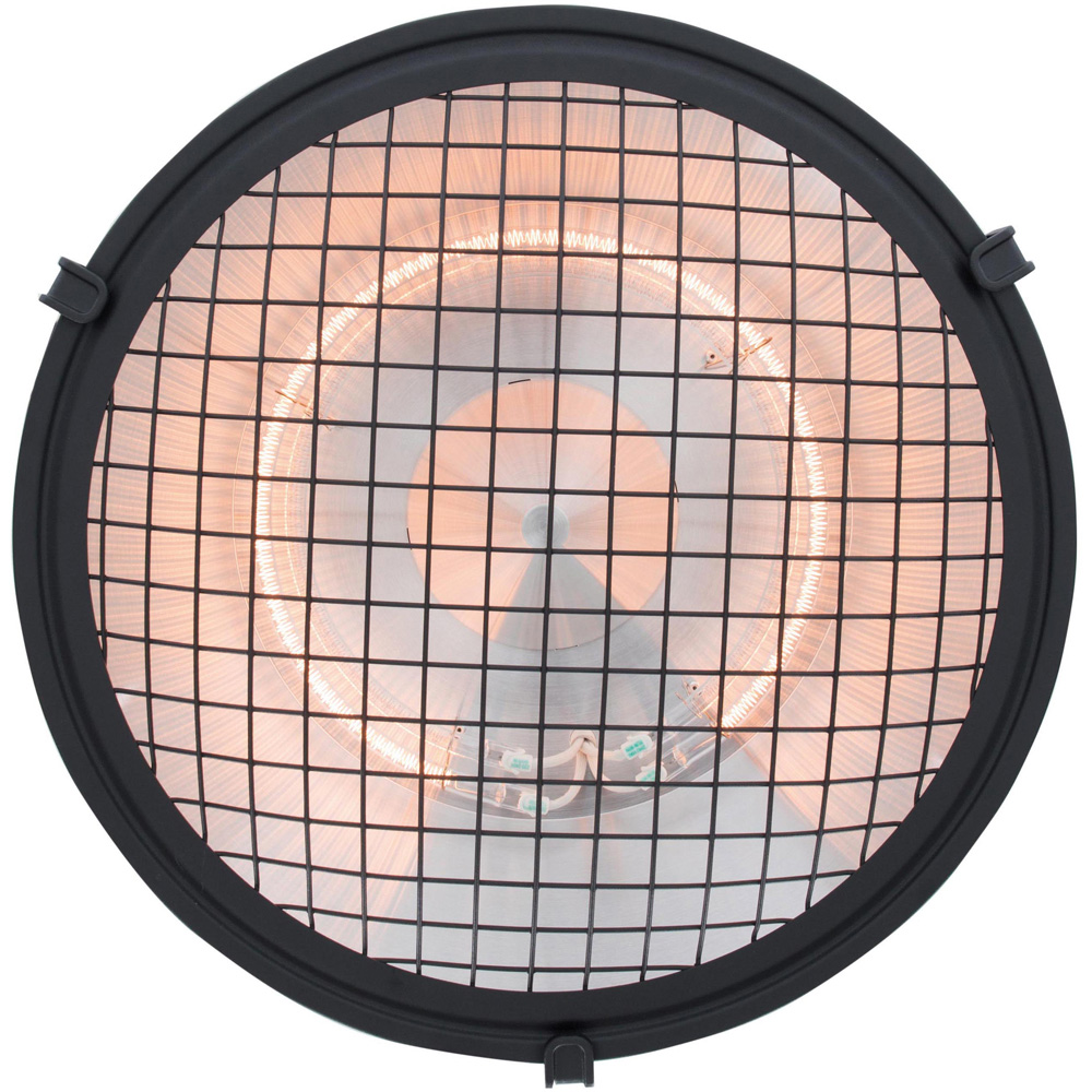 Sunred Indus II Bright Black Hanging Patio Heater 2100W Image 4