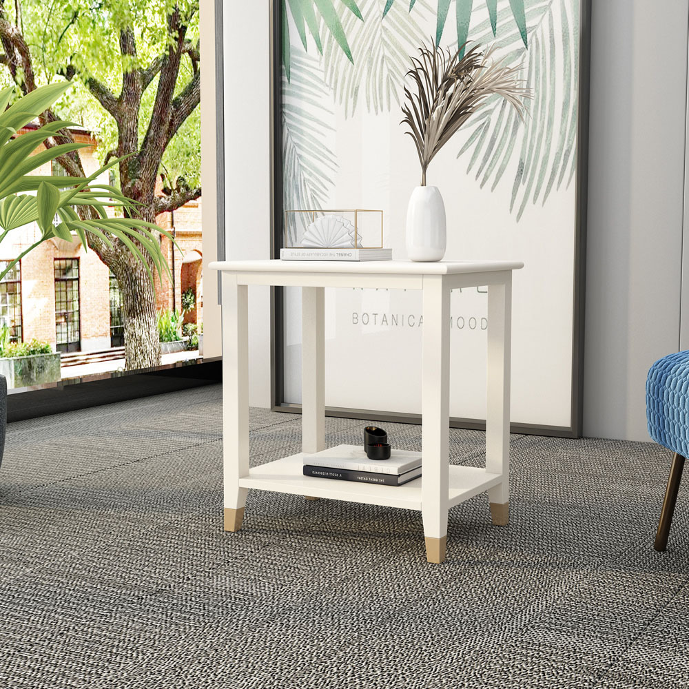 Palazzi White Side Table Image 7