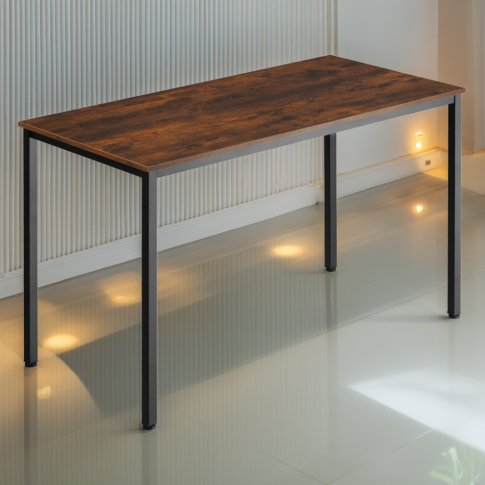 tectake Vanport Dark Wood Desk Image 1