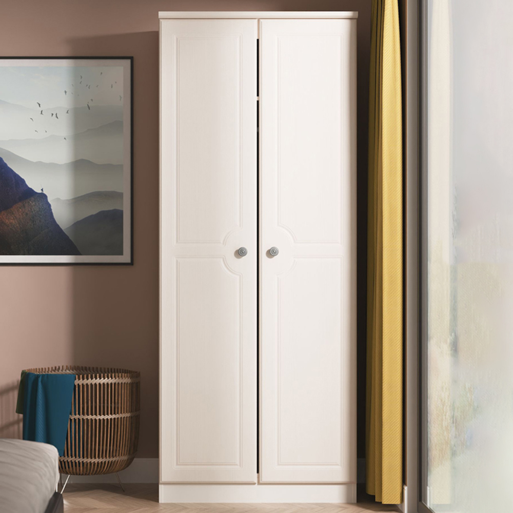 Crowndale Pembroke 2 Door Kashmir Ash Wardrobe Ready Assembled Image 1