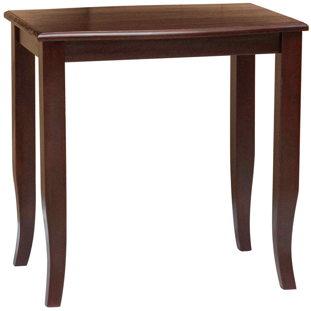 vidaXL Brown Solid Mahogany Wood Nest of Tables Set of 3 Image 4
