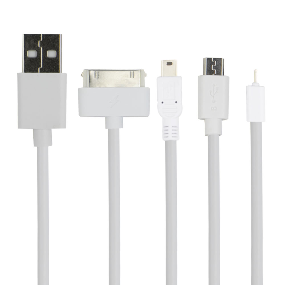 Wilko 20cm 4-in-1 Universal USB Charging Cable Image 2