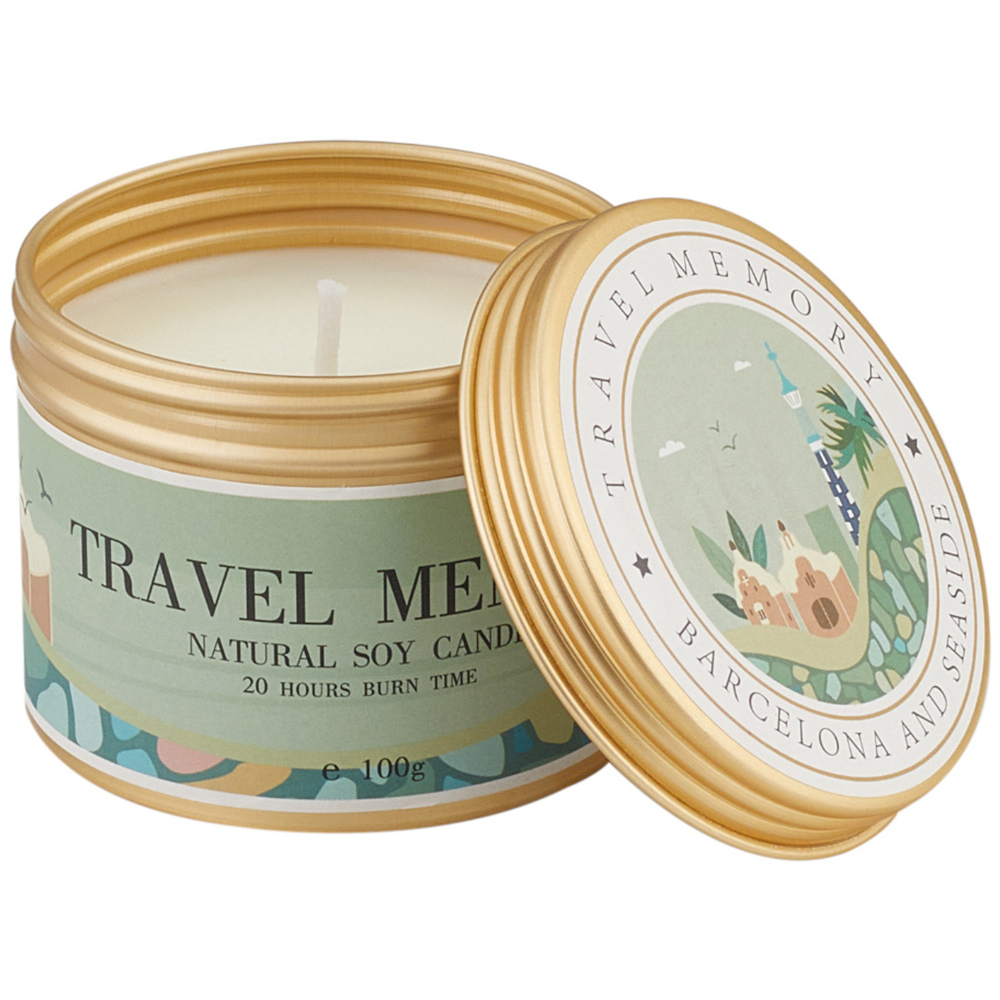 H&O Direct Fuzzy Kiwi Fruit Natural Soy Wax Scented Candle Image 2