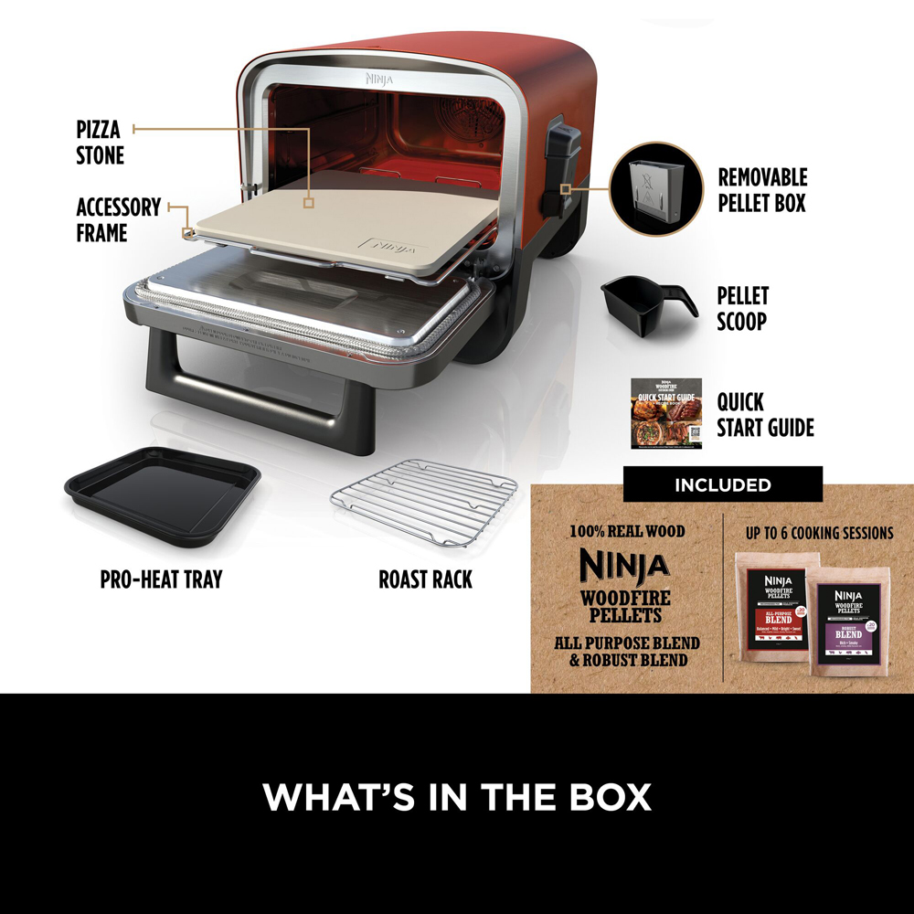 Ninja Woodfire OO101UK 8 in 1 Outdoor Electric Oven and Smoker Image 4